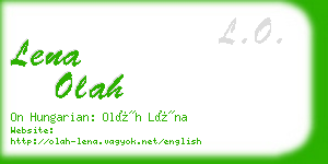 lena olah business card